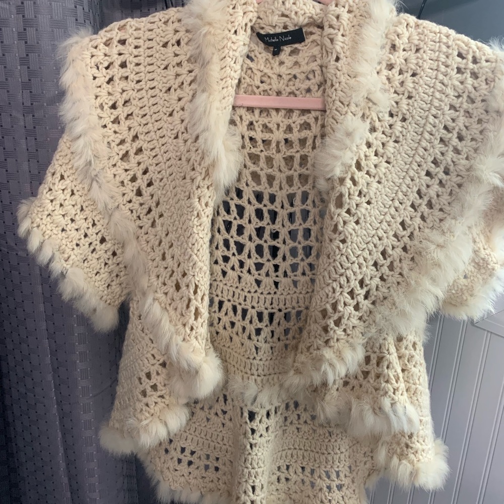 Vintage Shawl with sleeves